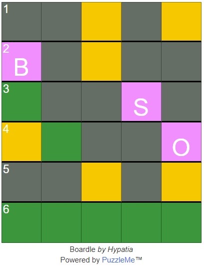 Boardle –  XWordle 8