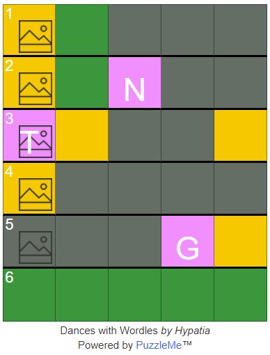 Dances with Wordles –  XWordle 9