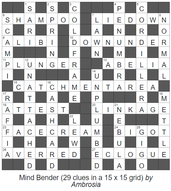 Mind Bender – Solutions, Annotations and Results